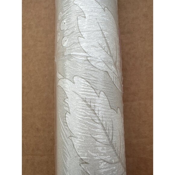 New Boråstapeter Vildvin Wallpaper Roll Stone Beige Leaf Neutral Retail $264 - Picture 11 of 12